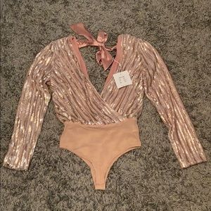 🧡 Honey Punch sequin body suit